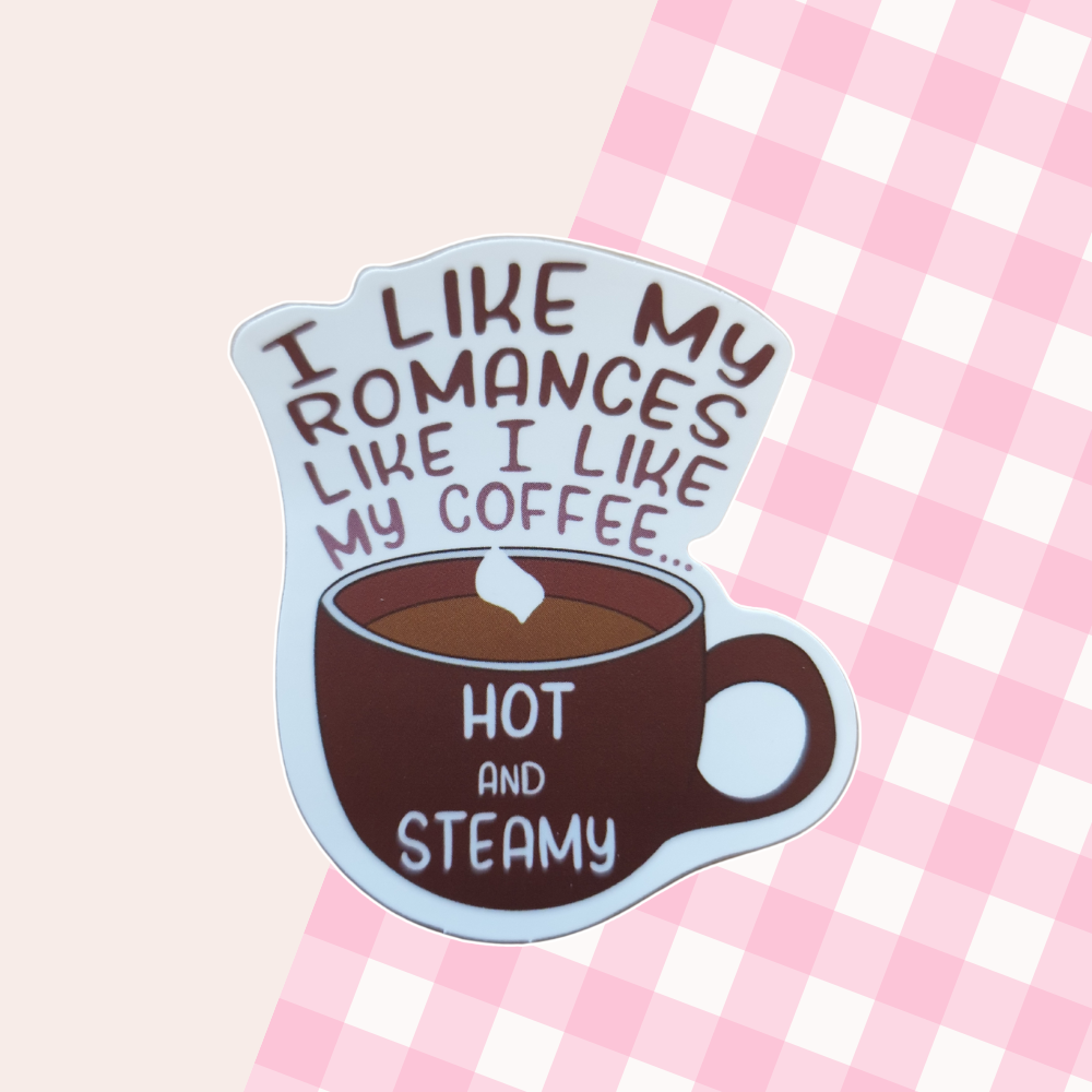 Hot & Steamy Book Sticker