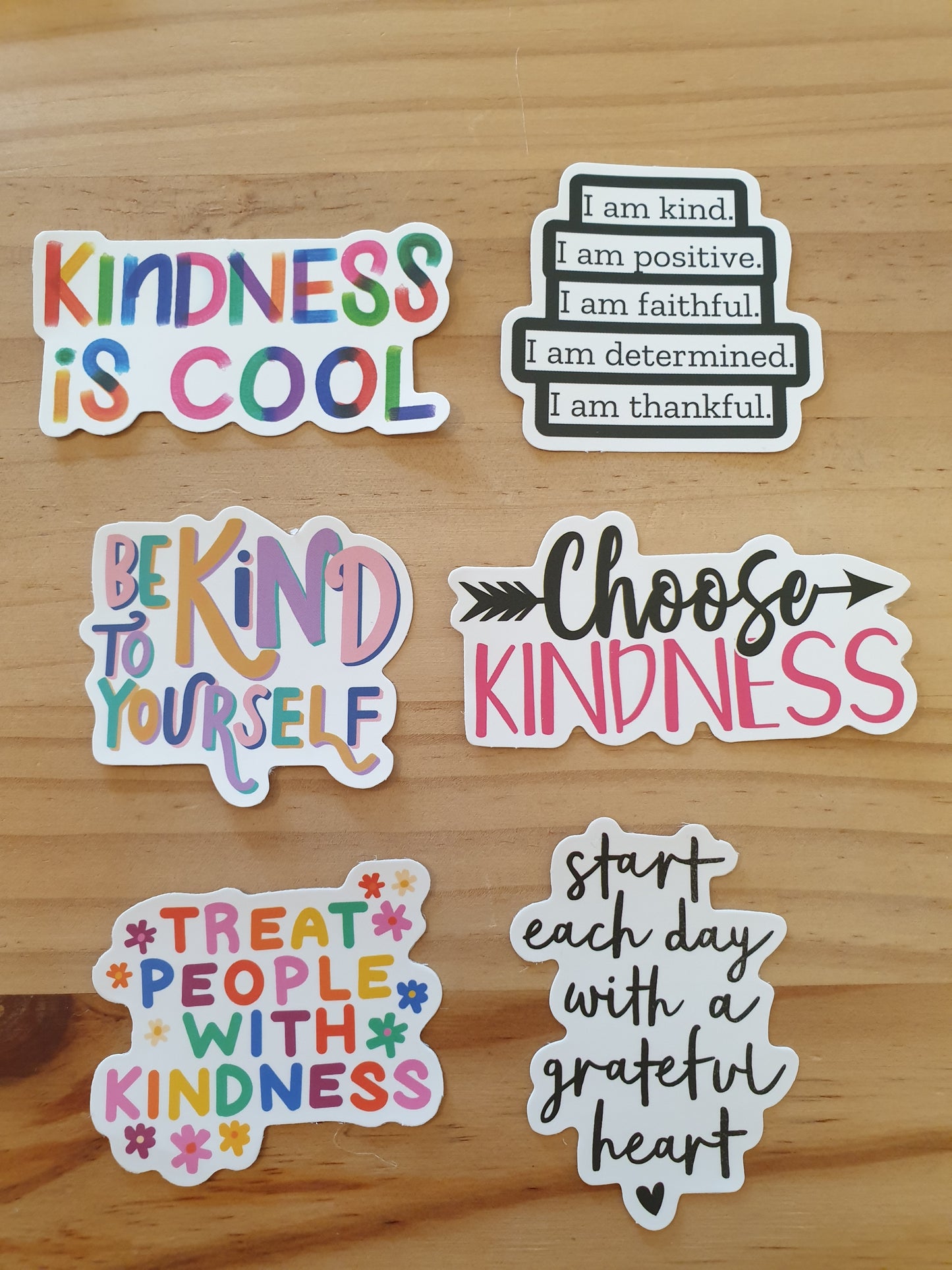 Motivational Mental Health Stickers – 6 Pack