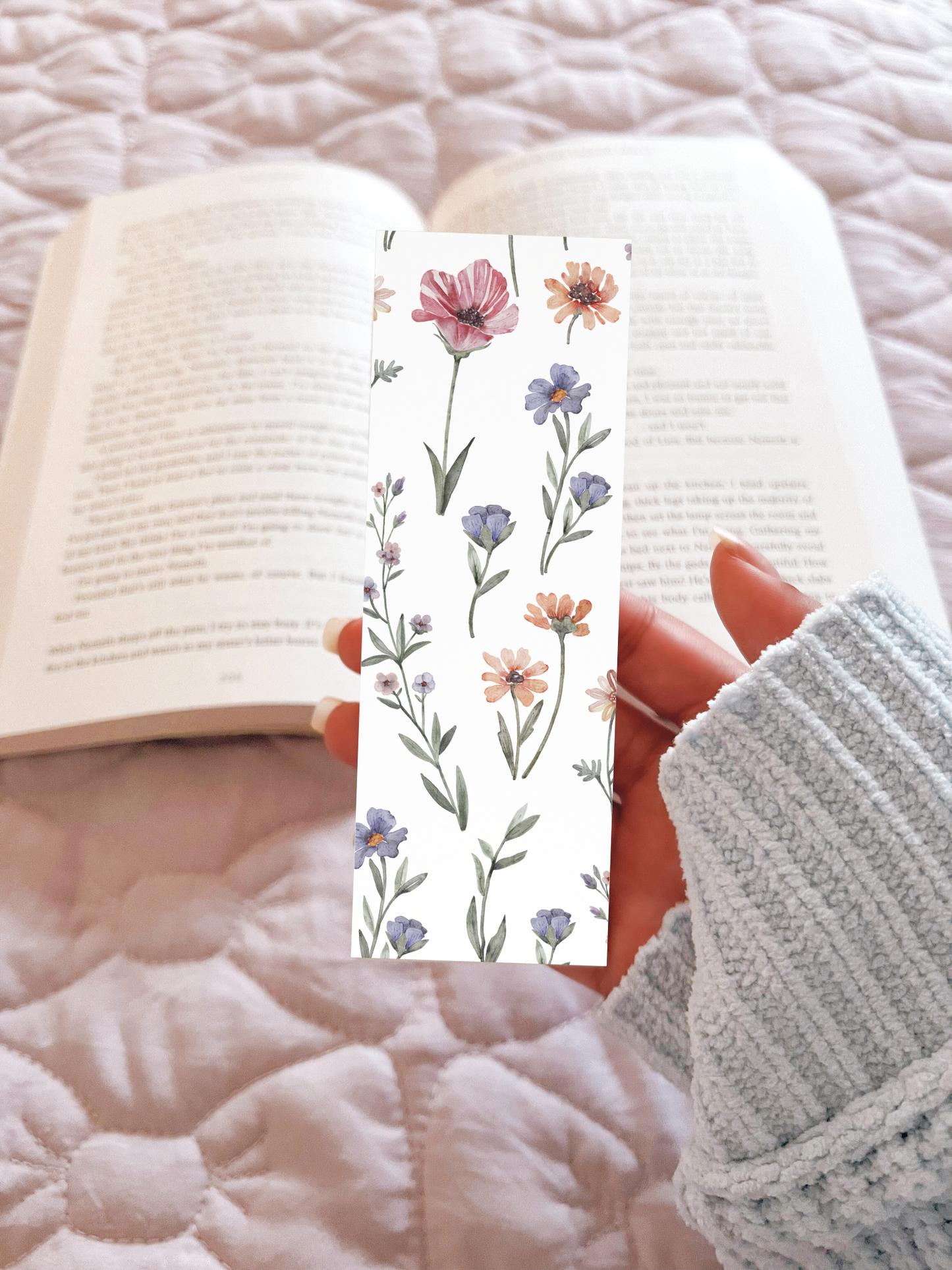 Pastel Floral Bookmark