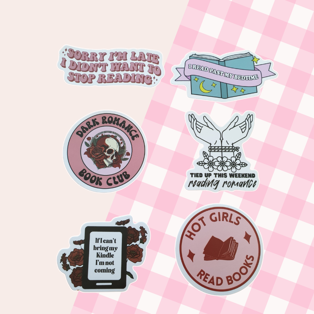 Book Lover Stickers - 6 Pack