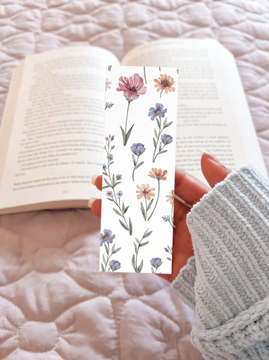 Pastel Floral Bookmark