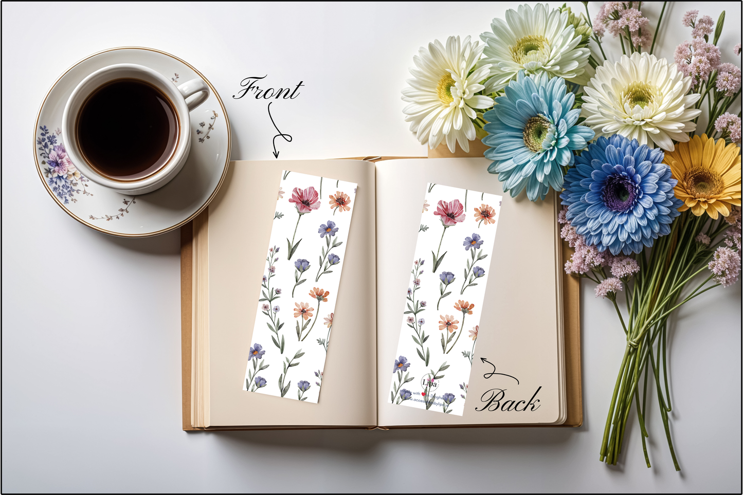Pastel Floral Bookmark
