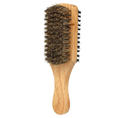Double-Sided Wood Beard Brush