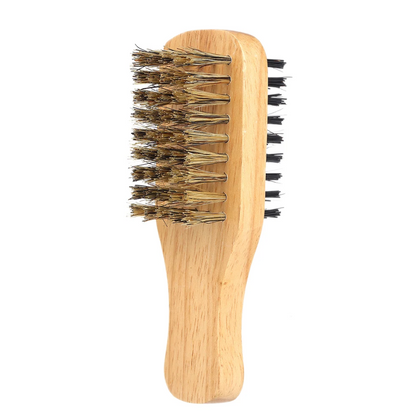 Double-Sided Wood Beard Brush