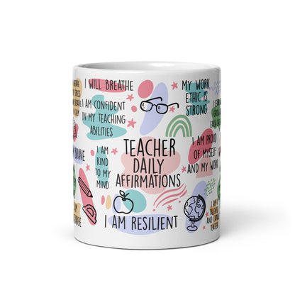 Teacher Daily Affirmations Mug
